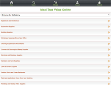 Tablet Screenshot of idealtruevalue.com